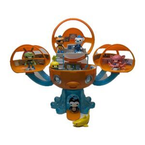 Fisher Price Octonauts Octopod Adventure Playset + 7 Figurines TESTED + WORKS